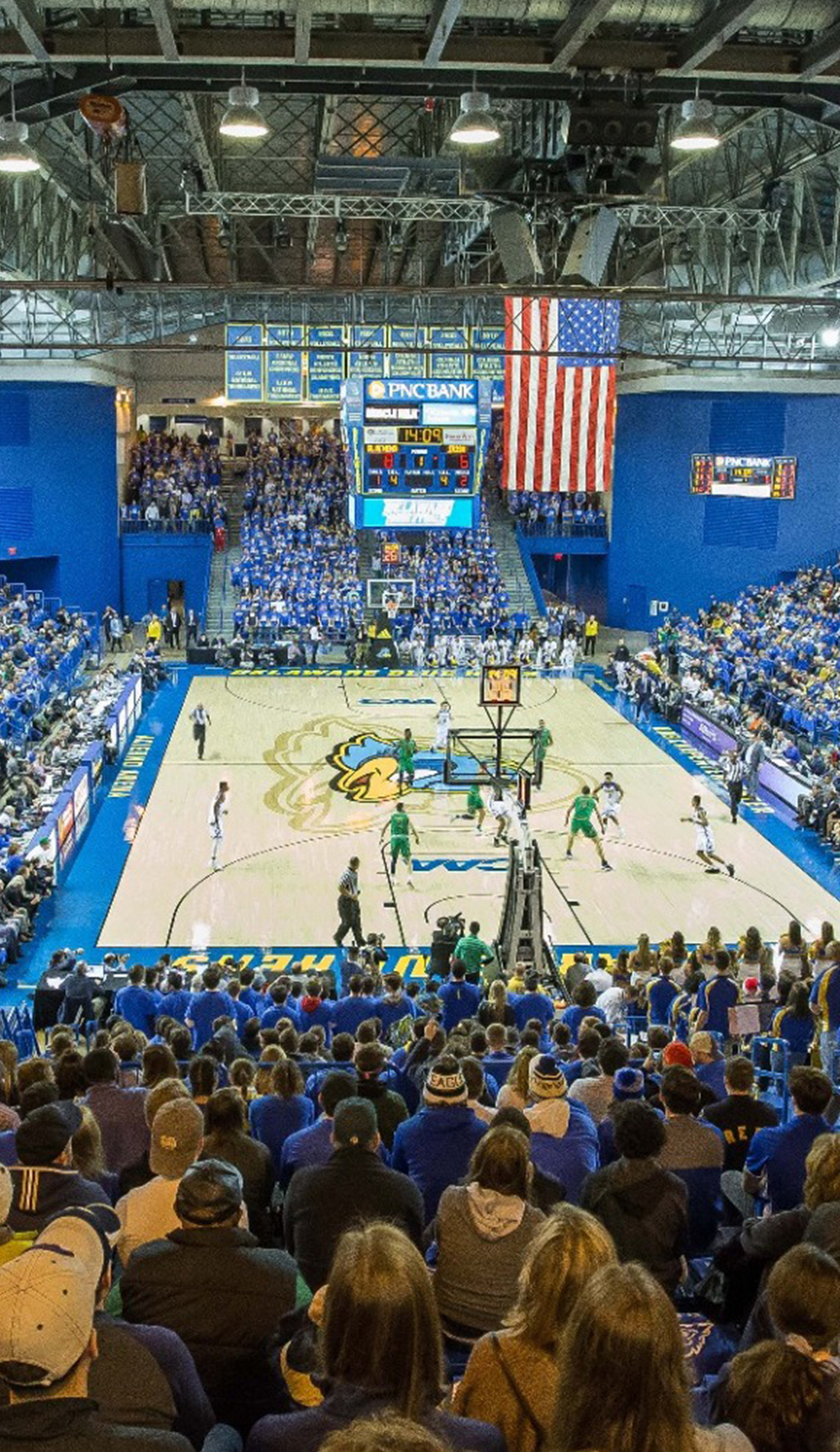 A Delaware Blue Hens Basketball live event