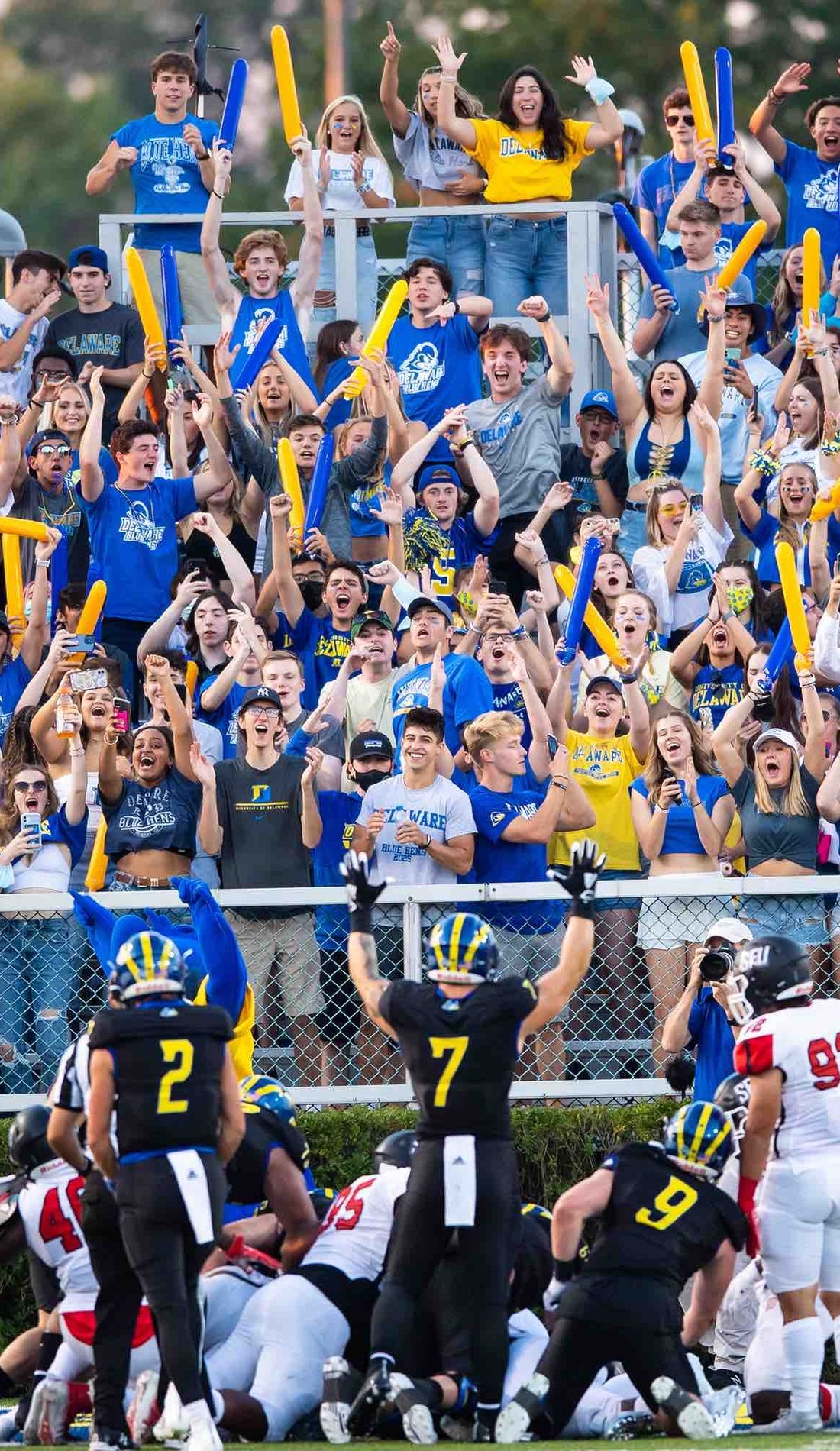 A Delaware Blue Hens Football live event