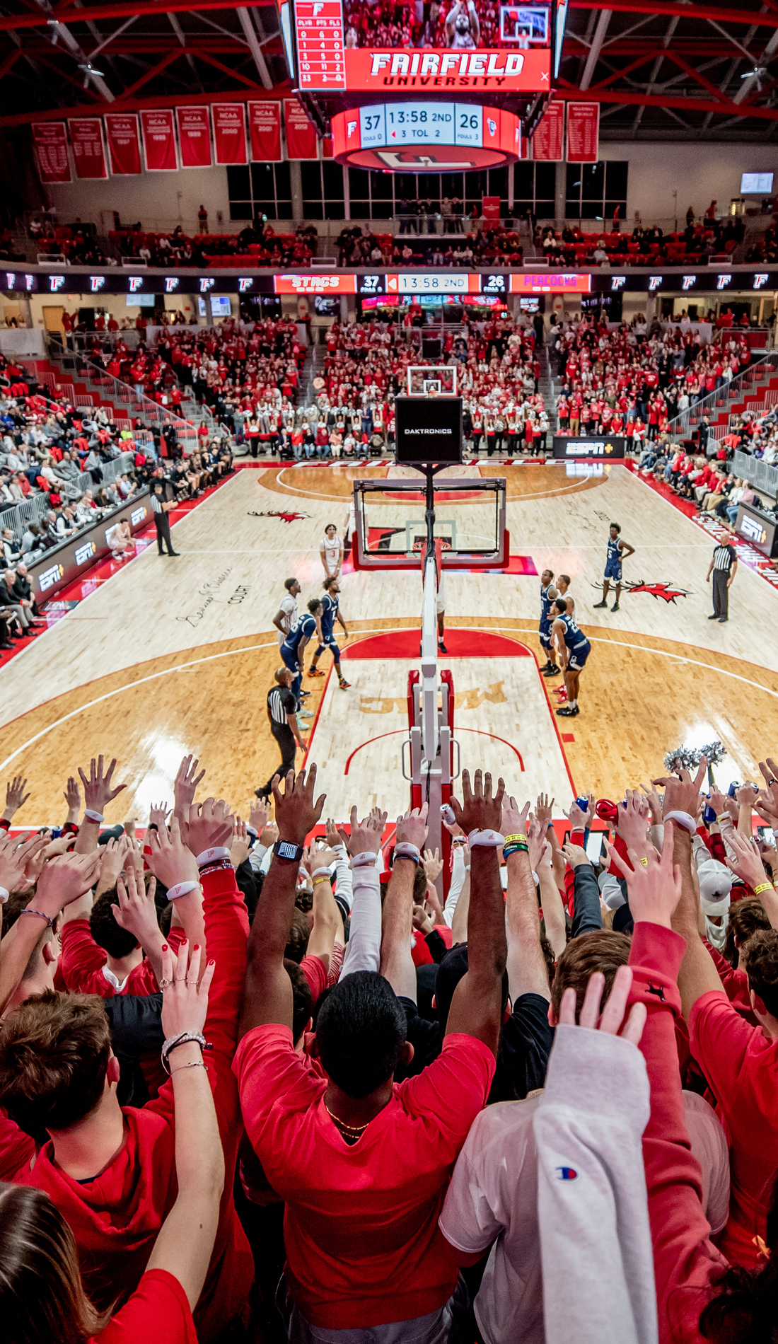 A Fairfield Stags Basketball live event