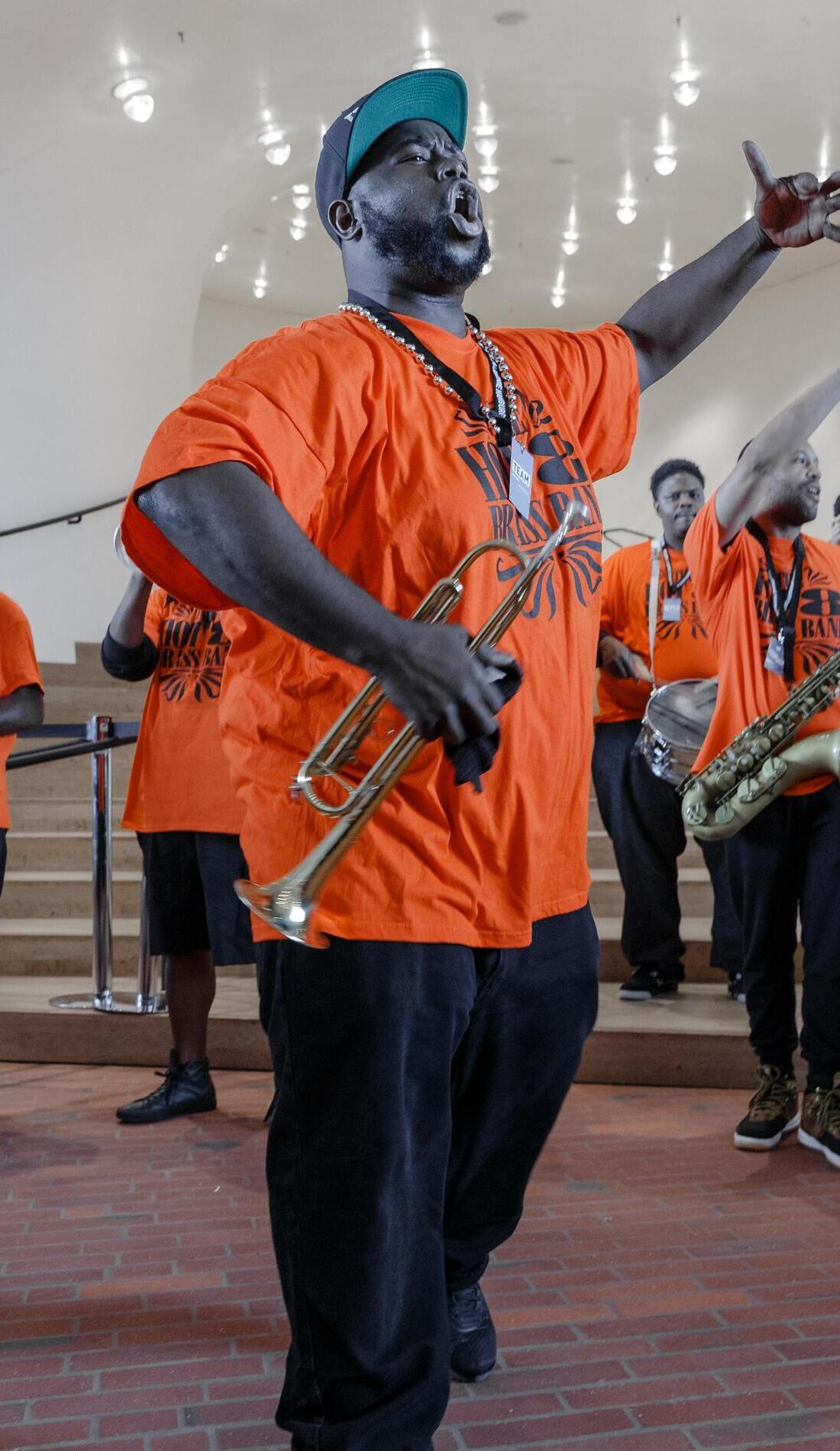 A Hot 8 Brass Band live event