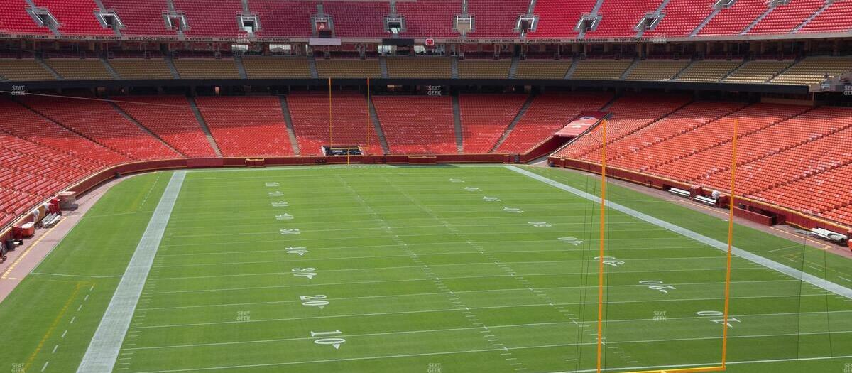 Chiefs Seating Chart Rows