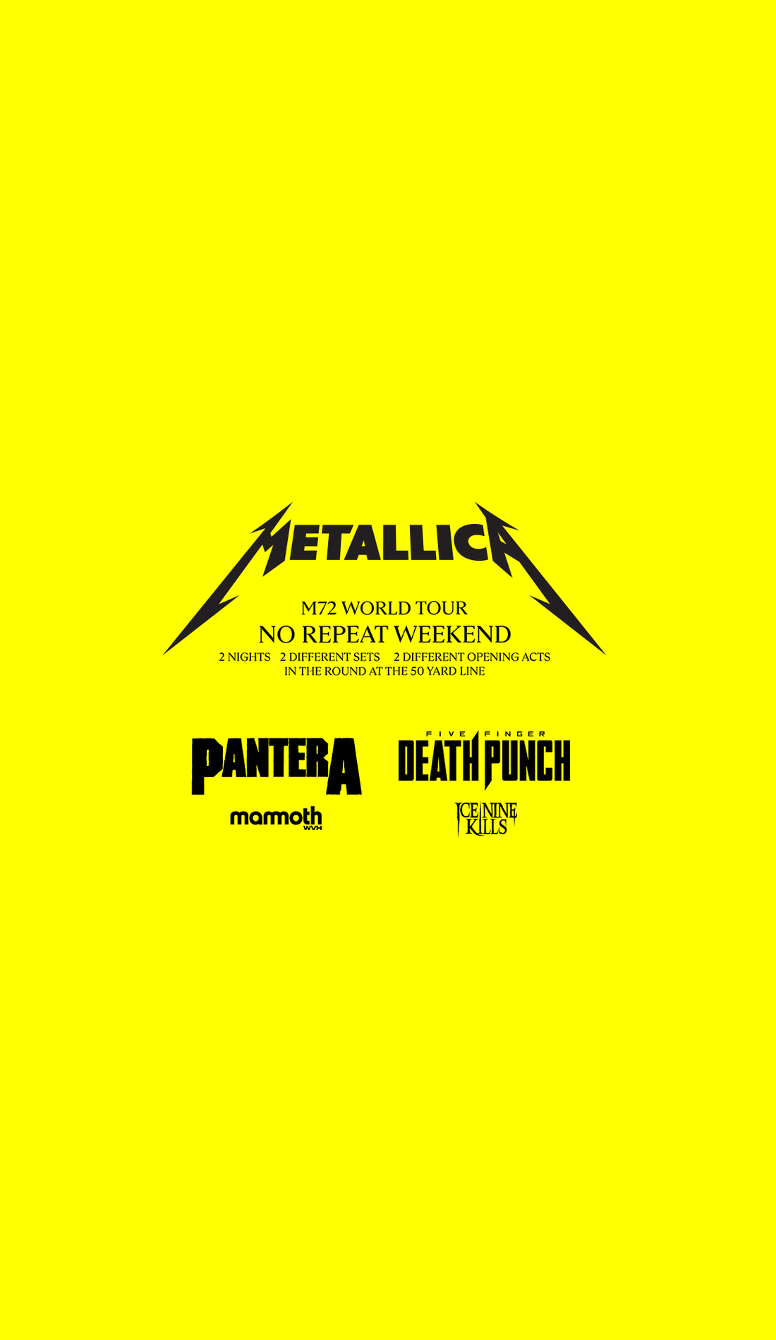 Metallica Tickets - 2022 Metallica Concert Tour | SeatGeek