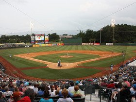 Fayetteville Woodpeckers at Myrtle Beach Pelicans