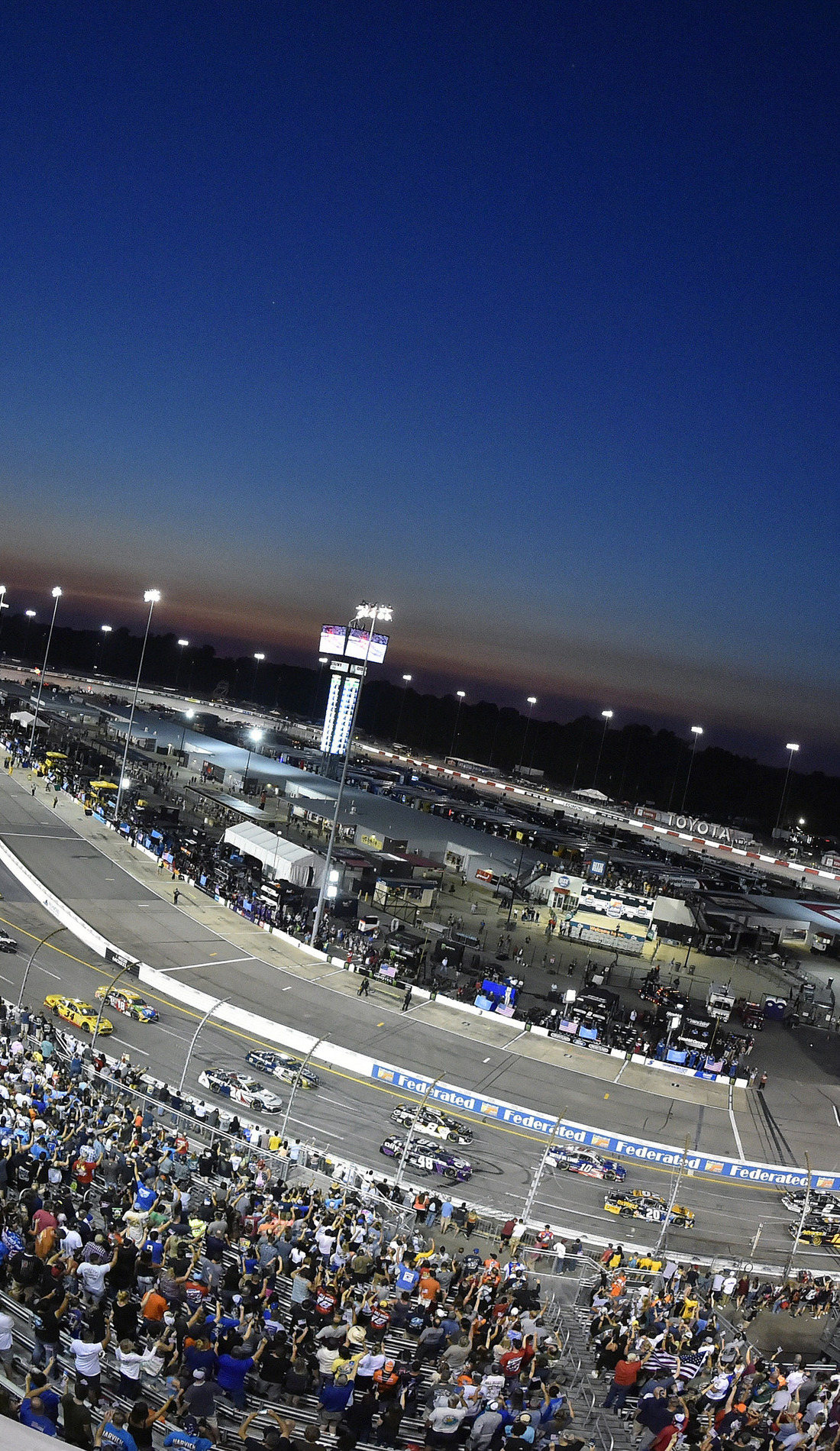 A NASCAR Camping World Truck Series live event
