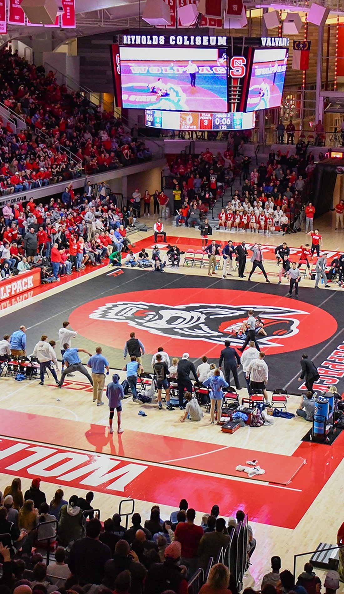 A NC State Wolfpack Wrestling live event
