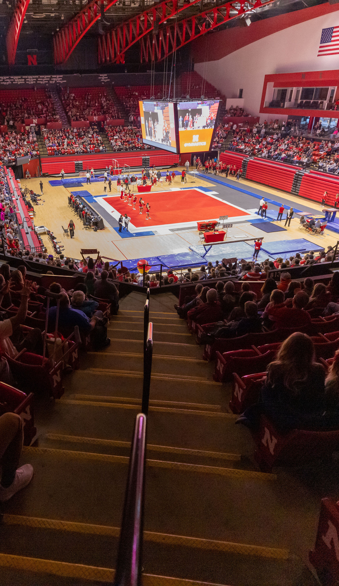 A Nebraska Cornhuskers Women's Gymnastics live event