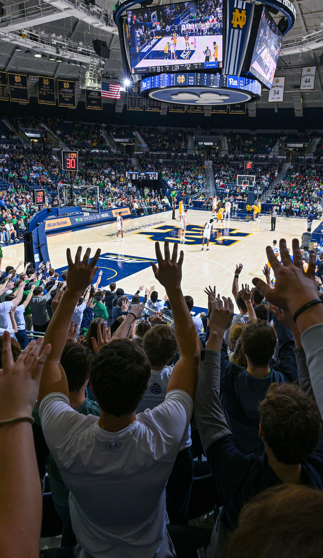 A Notre Dame Fighting Irish Basketball live event