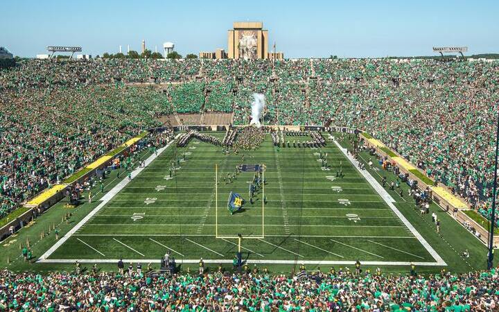 Notre Dame Football Stadium Seating Chart View