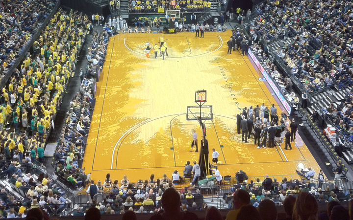 Oregon Ducks Basketball Seating Chart Map Seatgeek