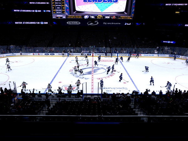 Amalie Arena, section 303, home of Tampa Bay Lightning, Tampa Bay Storm,  Tampa Breeze, page 1