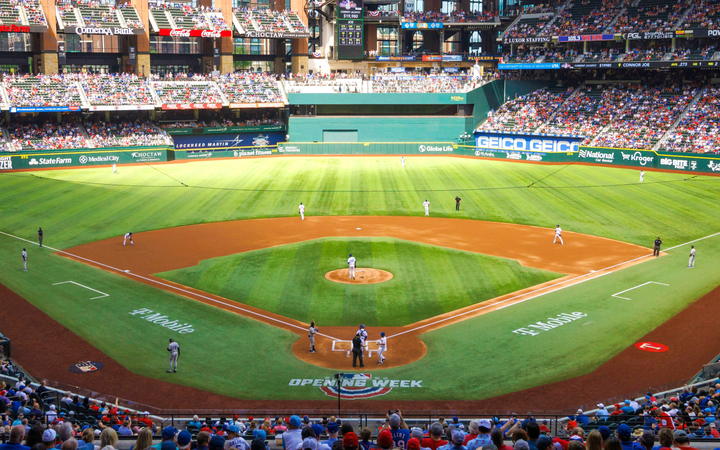 rangers stadium seating view