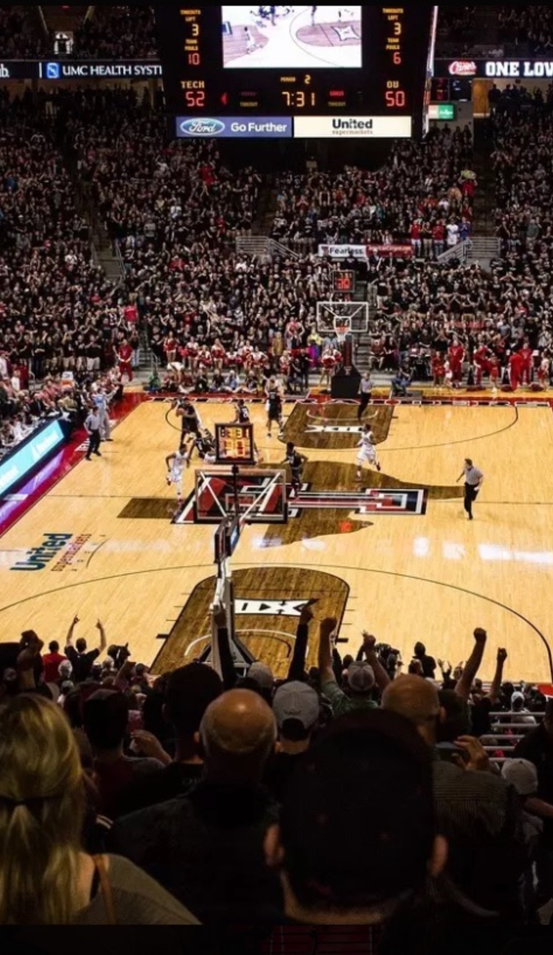 A Texas Tech Red Raiders Basketball live event