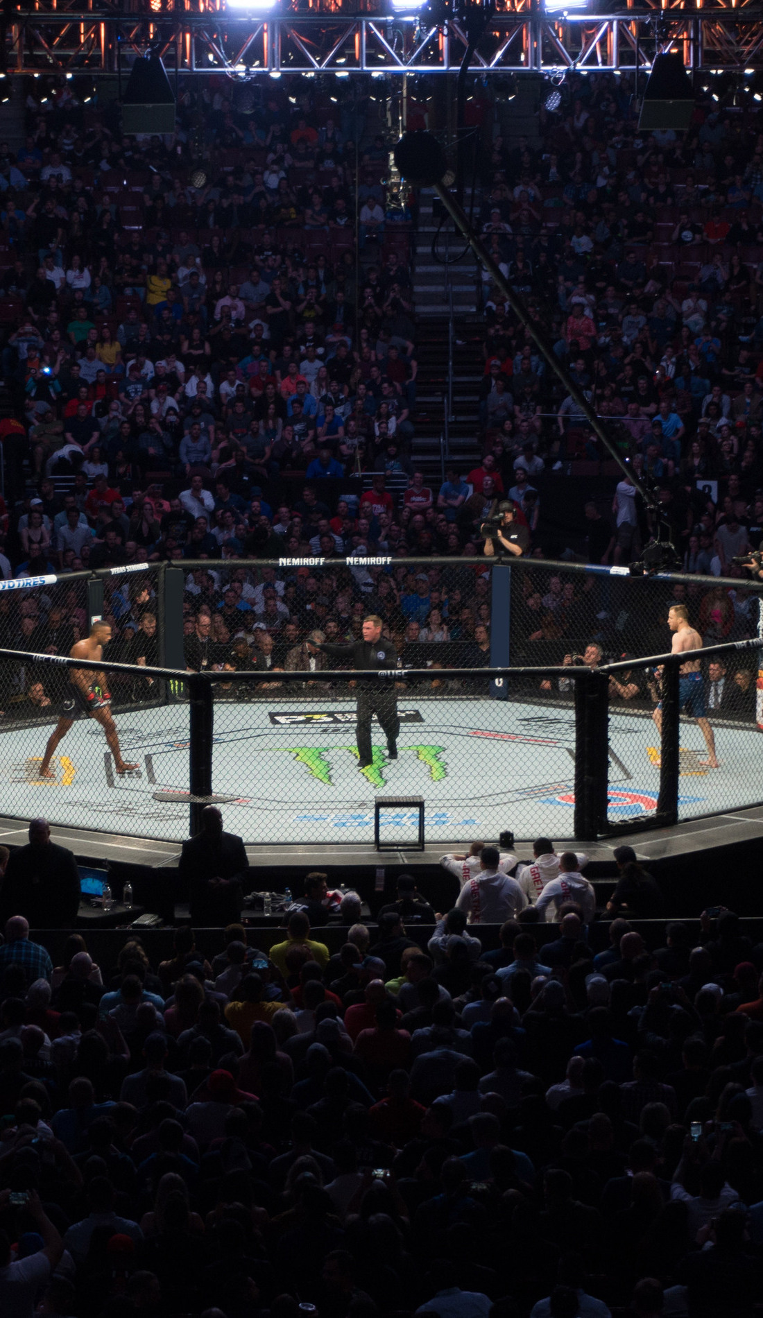 A UFC live event