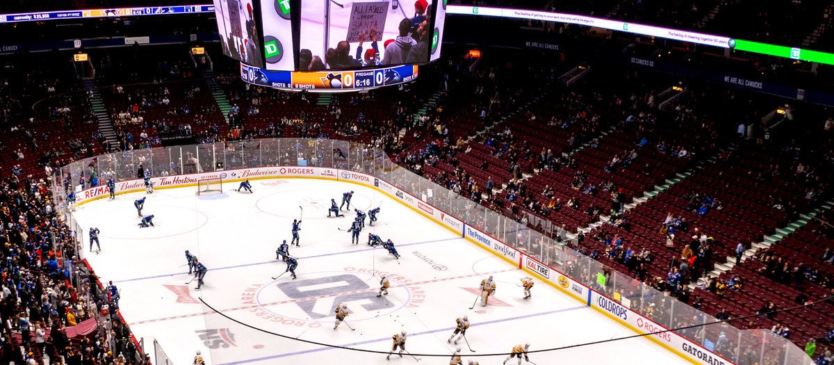 Colorado Rockies and Vancouver Canucks jerseys at the Hockey Hall