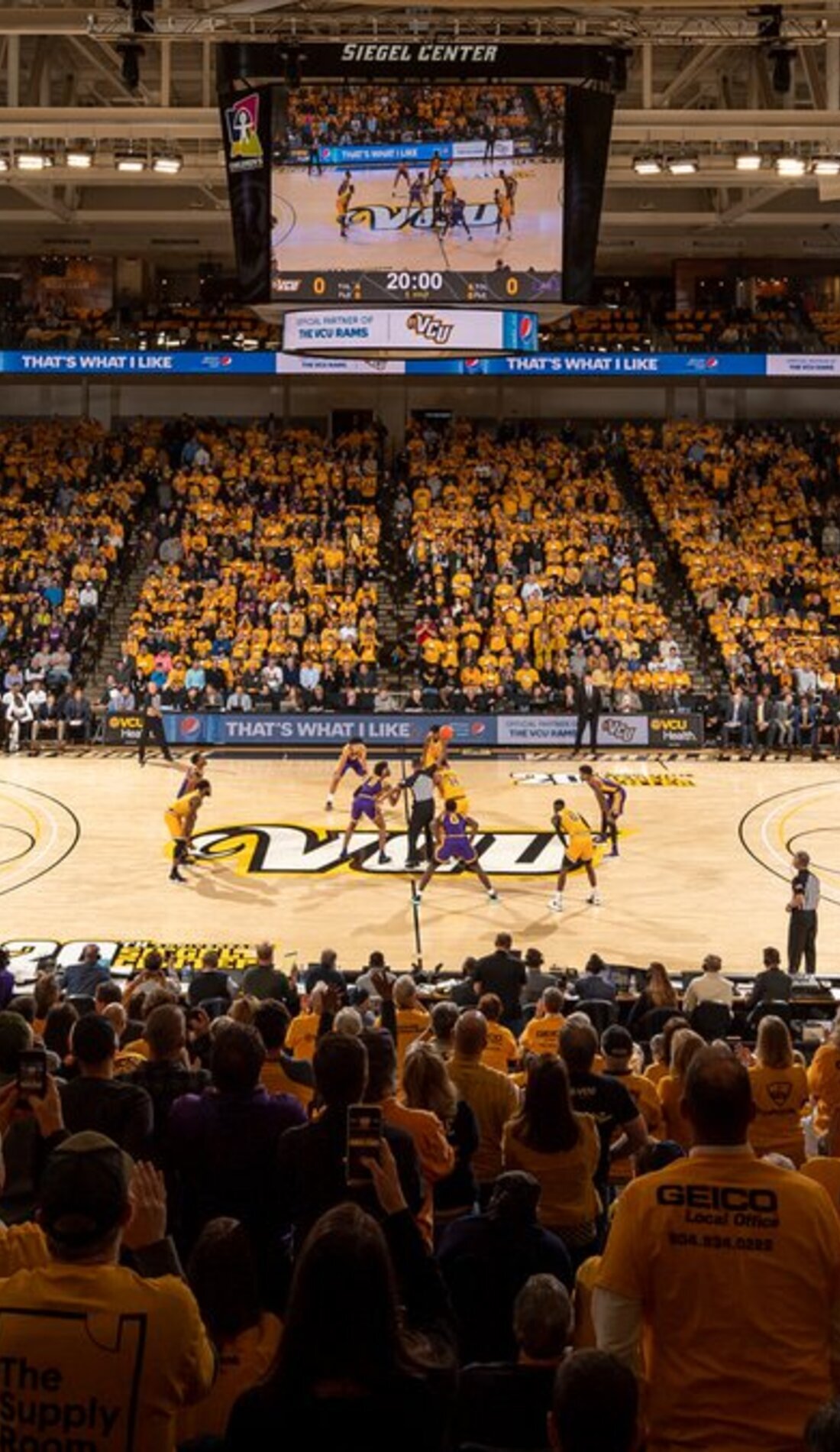 A Virginia Commonwealth Rams Basketball live event
