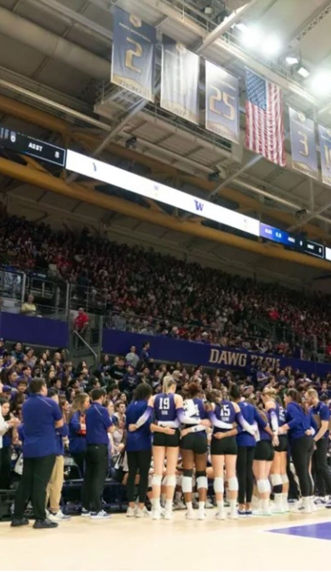 A Washington Huskies Womens Volleyball live event