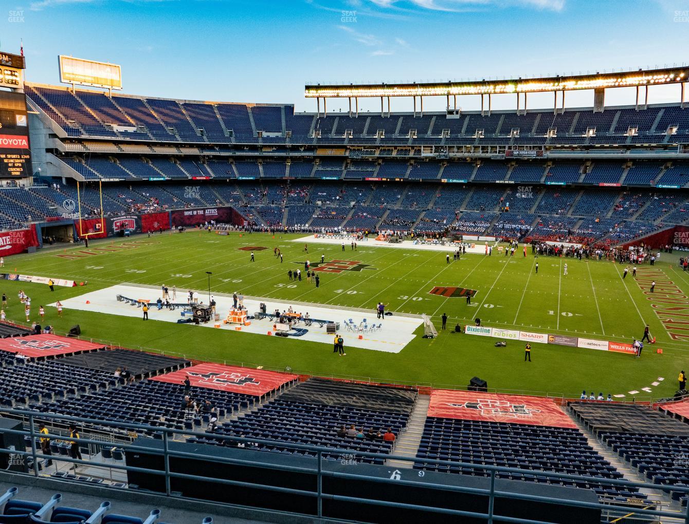 SDCCU Stadium Club 9 Seat Views | SeatGeek