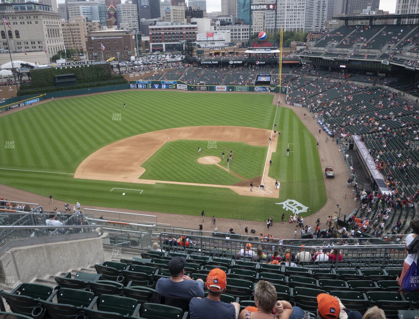 Comerica Park Seating Chart View