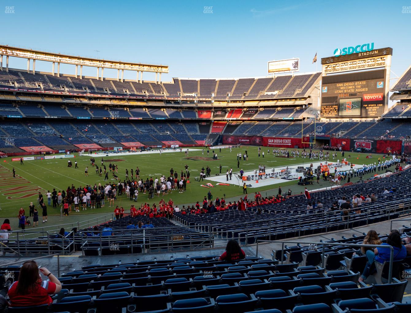 SDCCU Stadium Plaza 30 Seat Views | SeatGeek