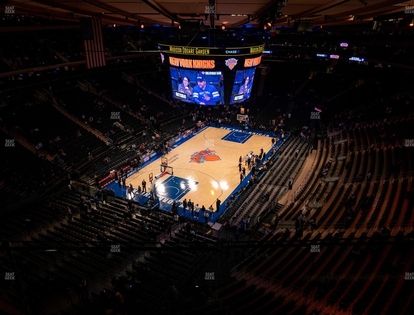 Square Garden New York Knicks Seating Chart