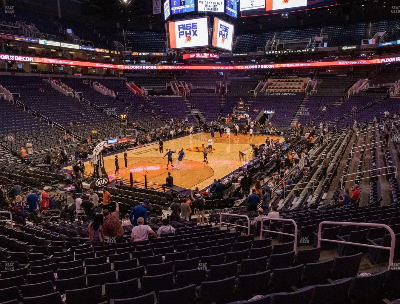 Phoenix Suns Arena Section 106 Seat Views | SeatGeek
