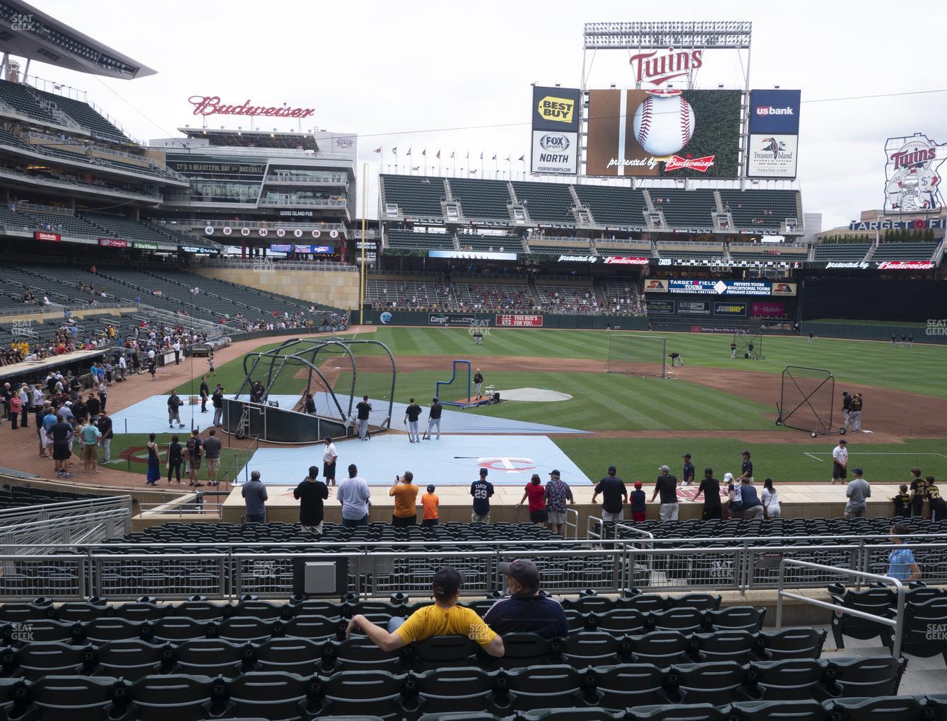 Twins Target Field Seating Chart