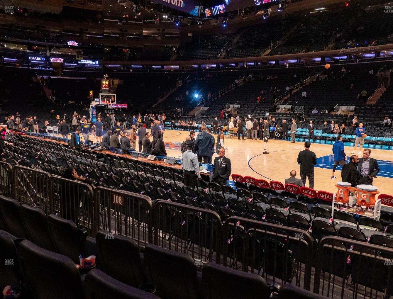 Madison Square Garden Section 108 D Seat Views Seatgeek