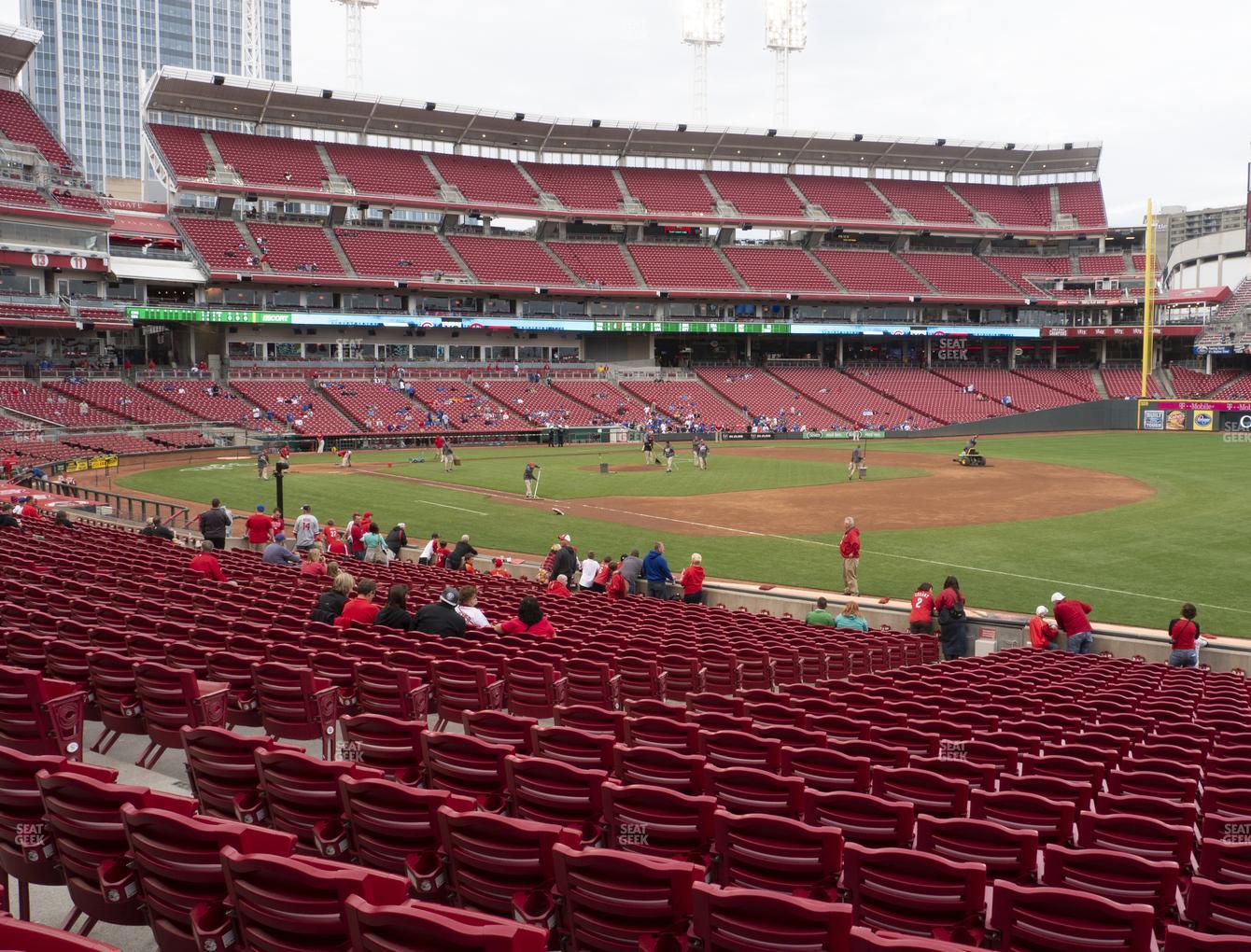 Great American Ballpark Seating Chart Row Numbers