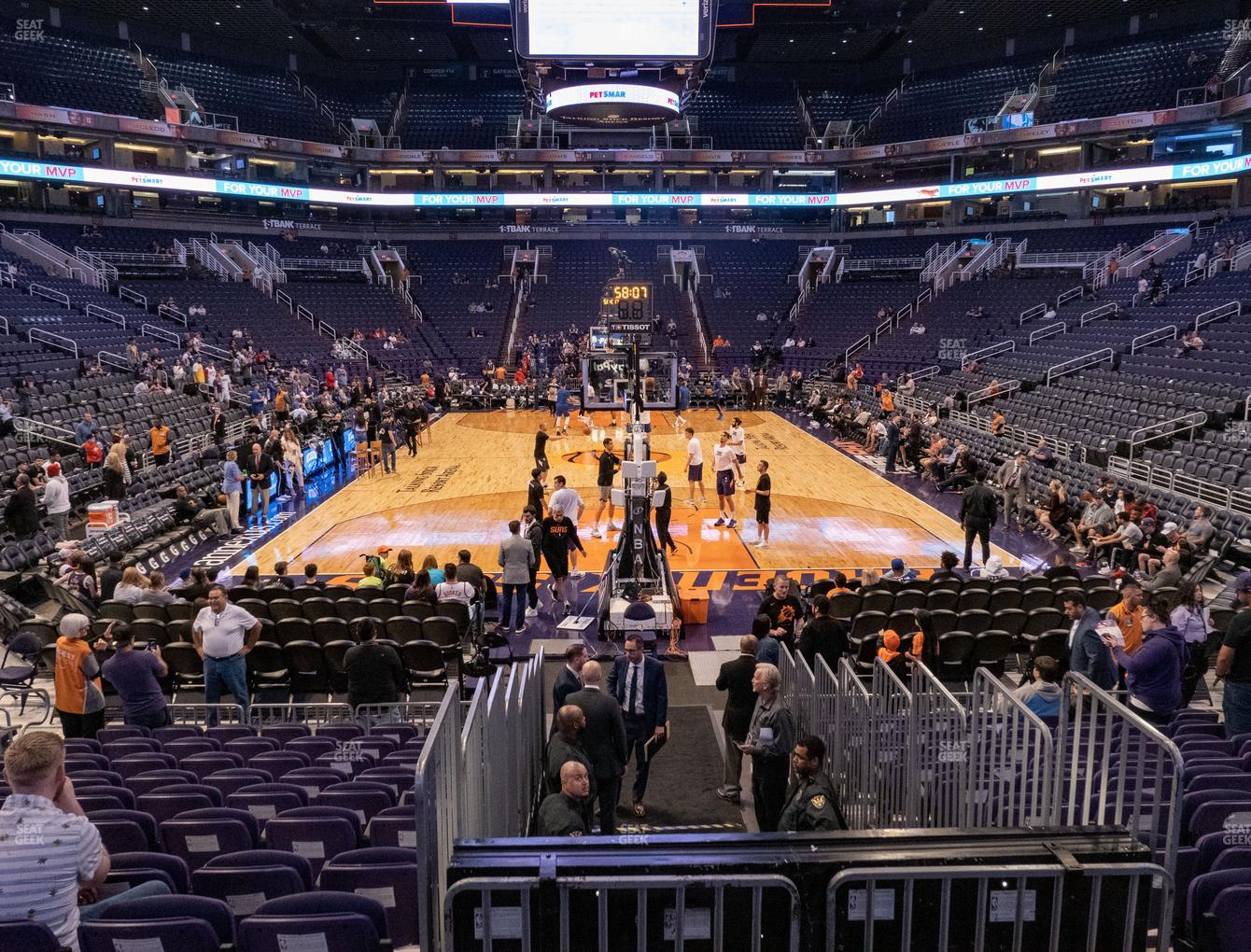 Phoenix Suns Arena Section 120 Seat Views Seatgeek