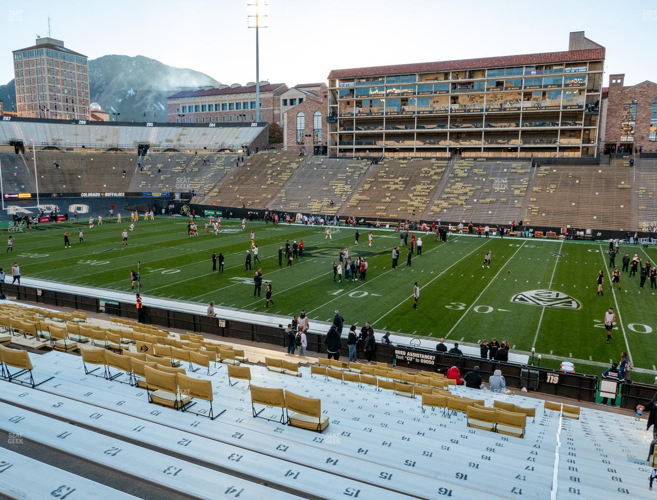 Folsom Field Section 119 Seat Views | SeatGeek