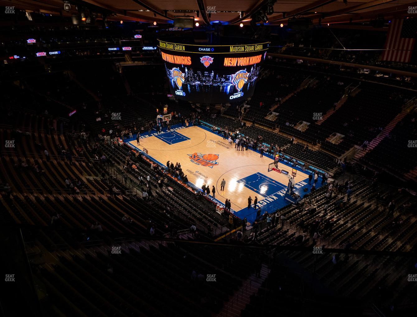 Square Garden New York Knicks Seating Chart