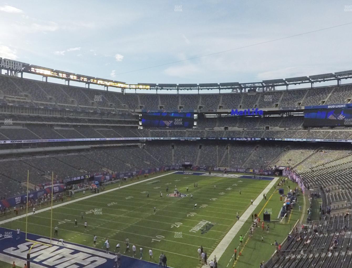 MetLife Stadium Section 222 A Seat Views | SeatGeek