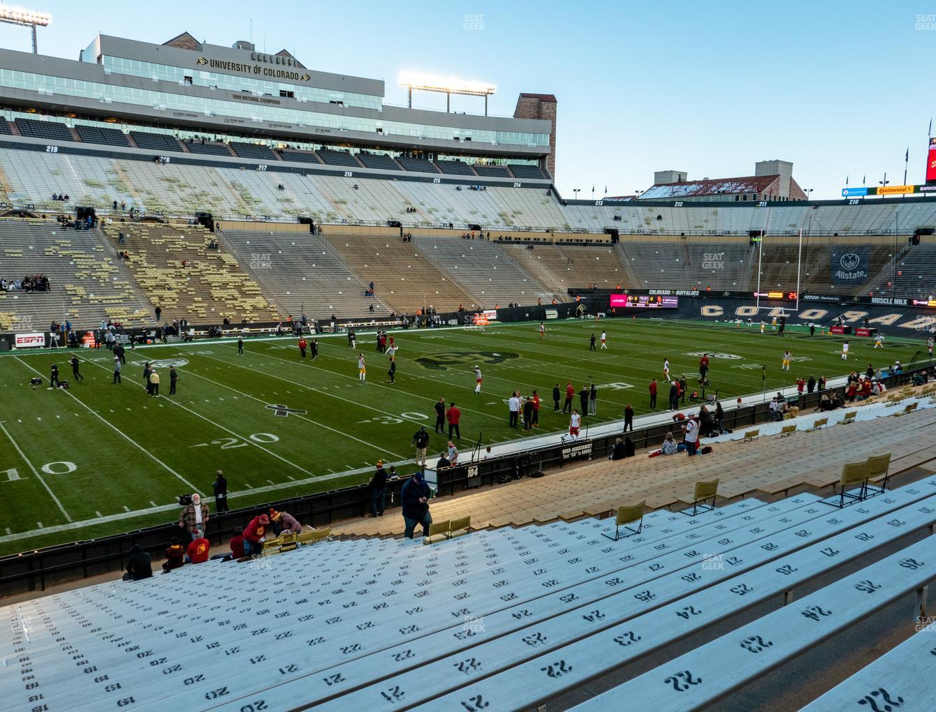 Folsom Field Section 103 Seat Views | SeatGeek