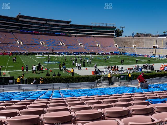 the rose bowl upper 19 l seat views seatgeek rose bowl seating chart section 15 h