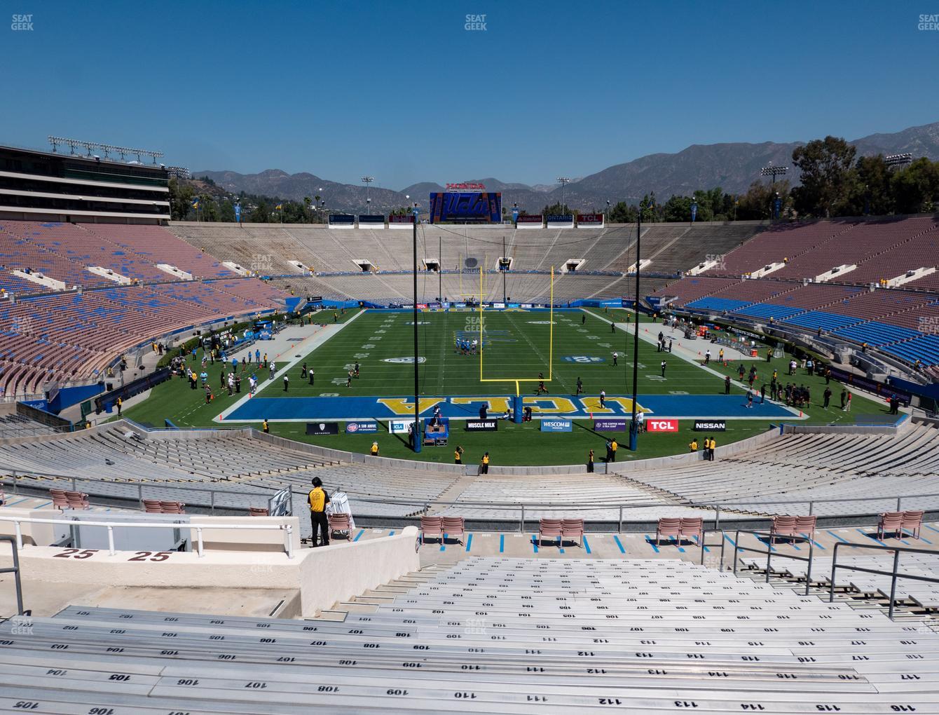 The Rose Bowl Upper 25 H Seat Views | SeatGeek