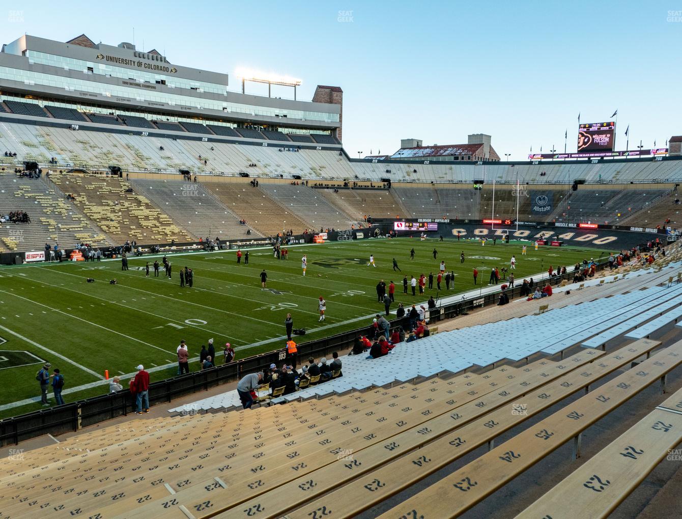 Folsom Field Section 102 Seat Views SeatGeek