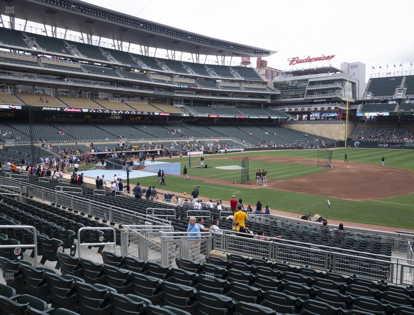 Target Field Seating Chart Twins