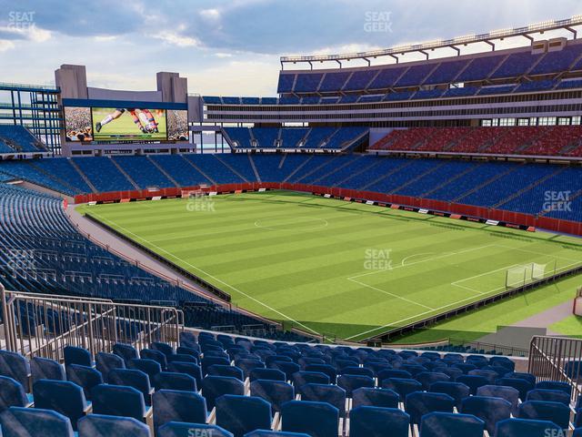 Seat View from Putnam Club Section 12 at Gillette Stadium