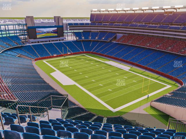 Patriots Stadium Seating Map | Elcho Table