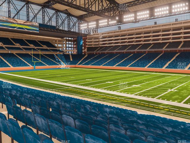 Ford Field, section 119, row ADA, home of Detroit Lions, page 1