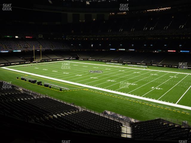 Caesars Superdome, section 324, row 9, home of New Orleans Saints