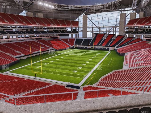 Mercedes-Benz Stadium, section 335, row 26, home of Atlanta Falcons,  Atlanta United, page 1