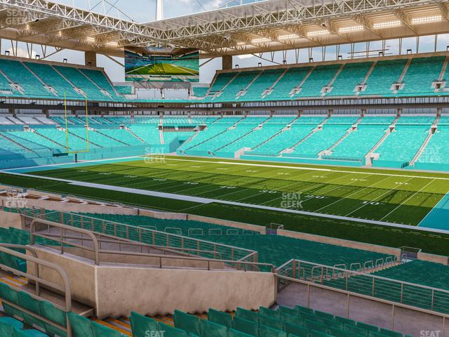 Hard Rock Stadium, section 130, home of Florida Marlins, Miami