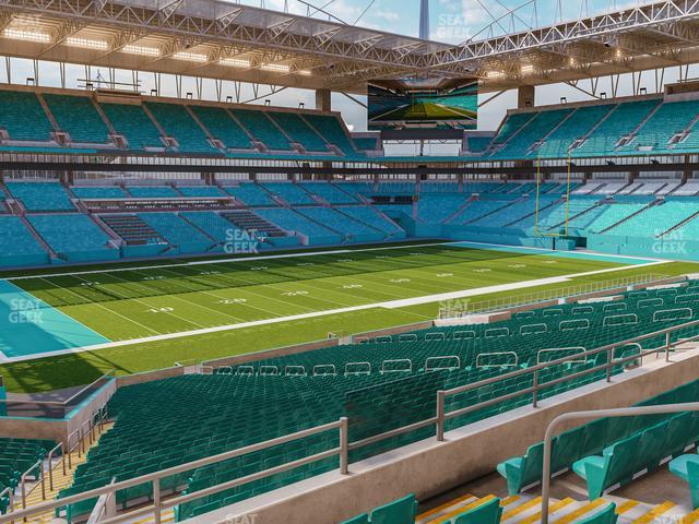 Hard Rock Stadium, section 345, home of Florida Marlins, Miami Hurricanes,  Miami Dolphins, page 1