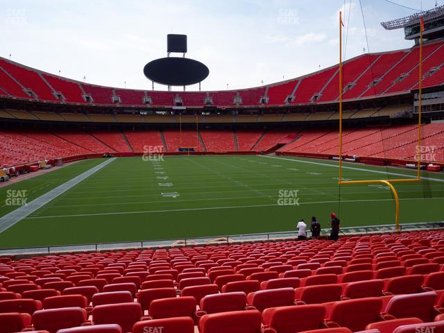 Section 129 at Arrowhead Stadium 