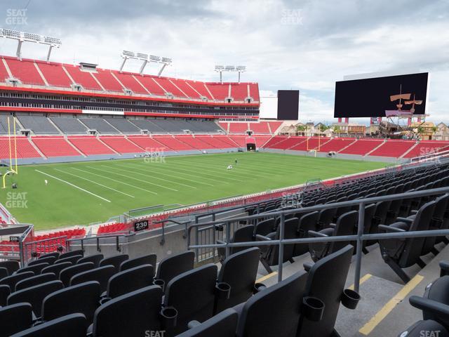 Section 233 at Raymond James Stadium 