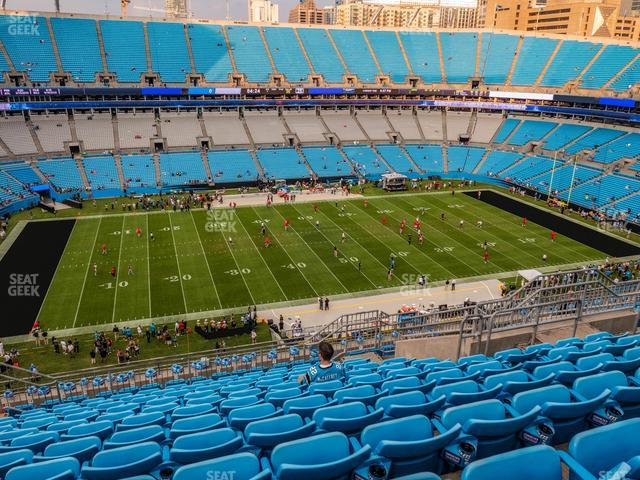 Section 543 at Bank of America Stadium 