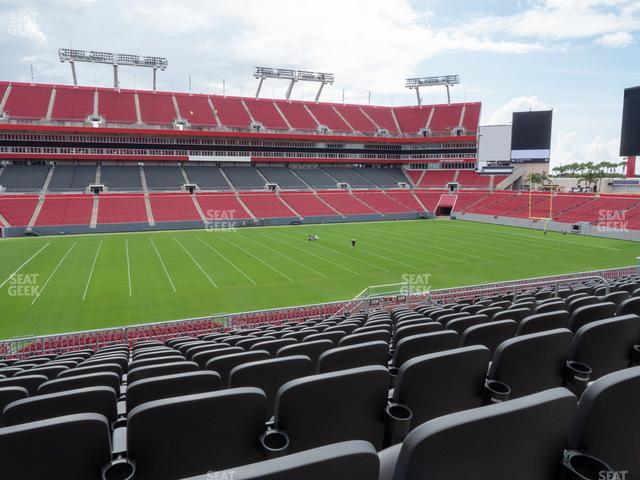 Section 233 at Raymond James Stadium 