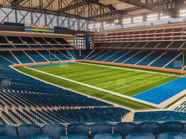 Ford Field, section 232, row 8, seat 19, home of Detroit Lions, page 1