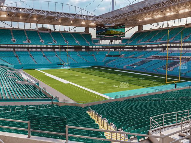 Hard Rock Stadium, section 345, home of Florida Marlins, Miami Hurricanes, Miami  Dolphins, page 1